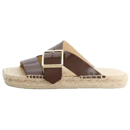 LOEWE Petal Slide Slippers Women's Brown