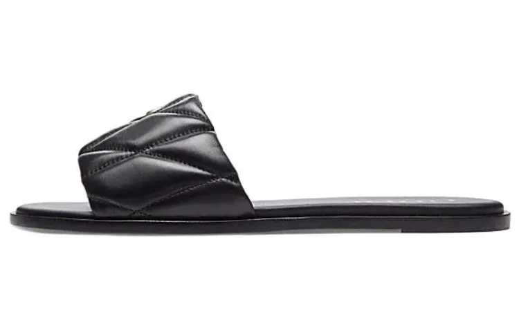 COACH Logo-plaque Leather Slides
