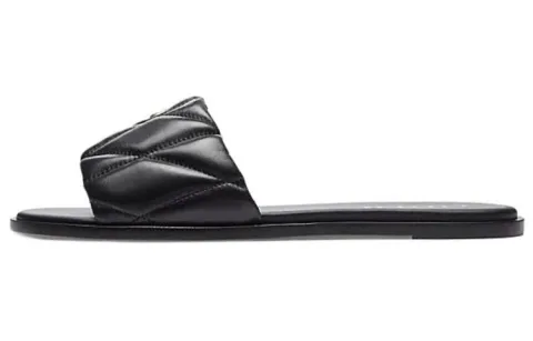 COACH Logo-plaque Leather Slides