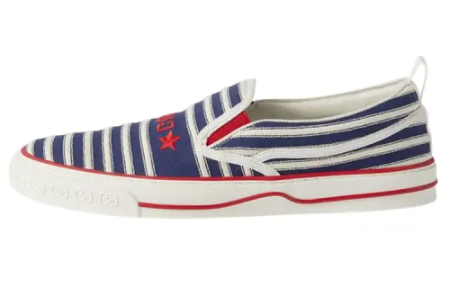 GUCCI Tennis 1977 Casual Skate Shoes Men's Blue White