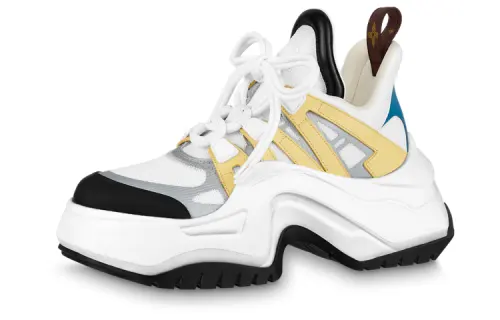 LOUIS VUITTON Archlight 2.0 Platform Sneakers 'White Yellow Grey' Women's
