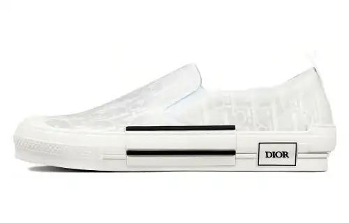 DIOR B23 Slip On White Oblique