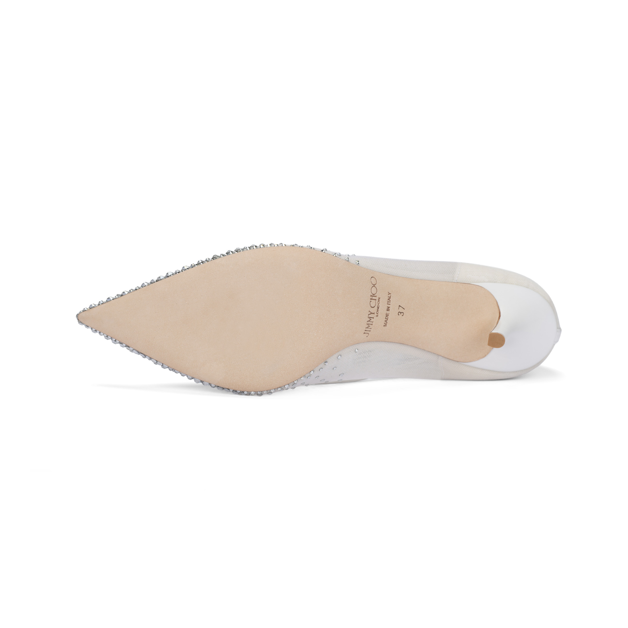 Jimmy Choo LOVE 85 Slim Heel High Heels 8.5cm Women's White