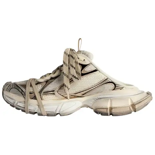 Balenciaga 3XL Closed Toe Slippers Women's Beige