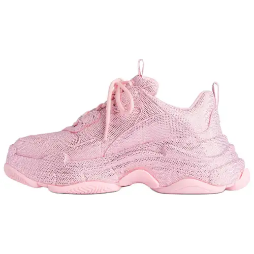 Balenciaga Triple S Low top Chunky Sneakers Women's Pink
