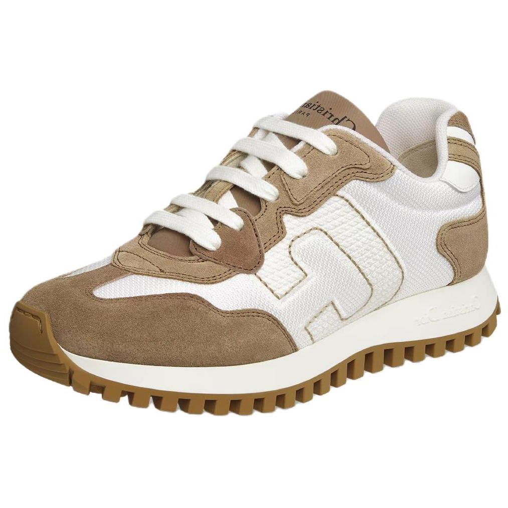 Женские кроссовки Dior C'est Dior (бело-коричневые) — фото 4