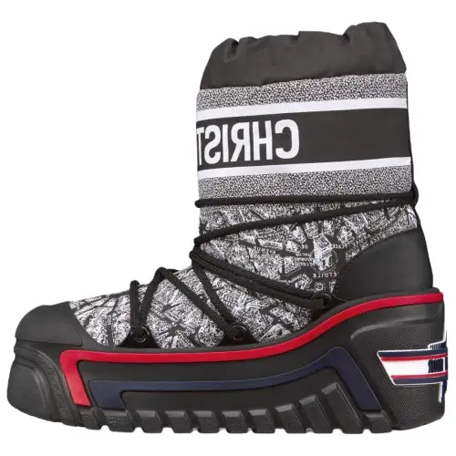 DIOR Dioralps Short Mid Calf Snow Boots Women's Black