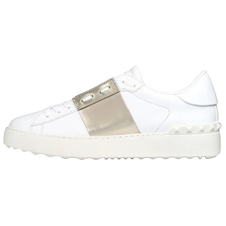 Женские кеды Valentino Valentino Open (бело-золотые)