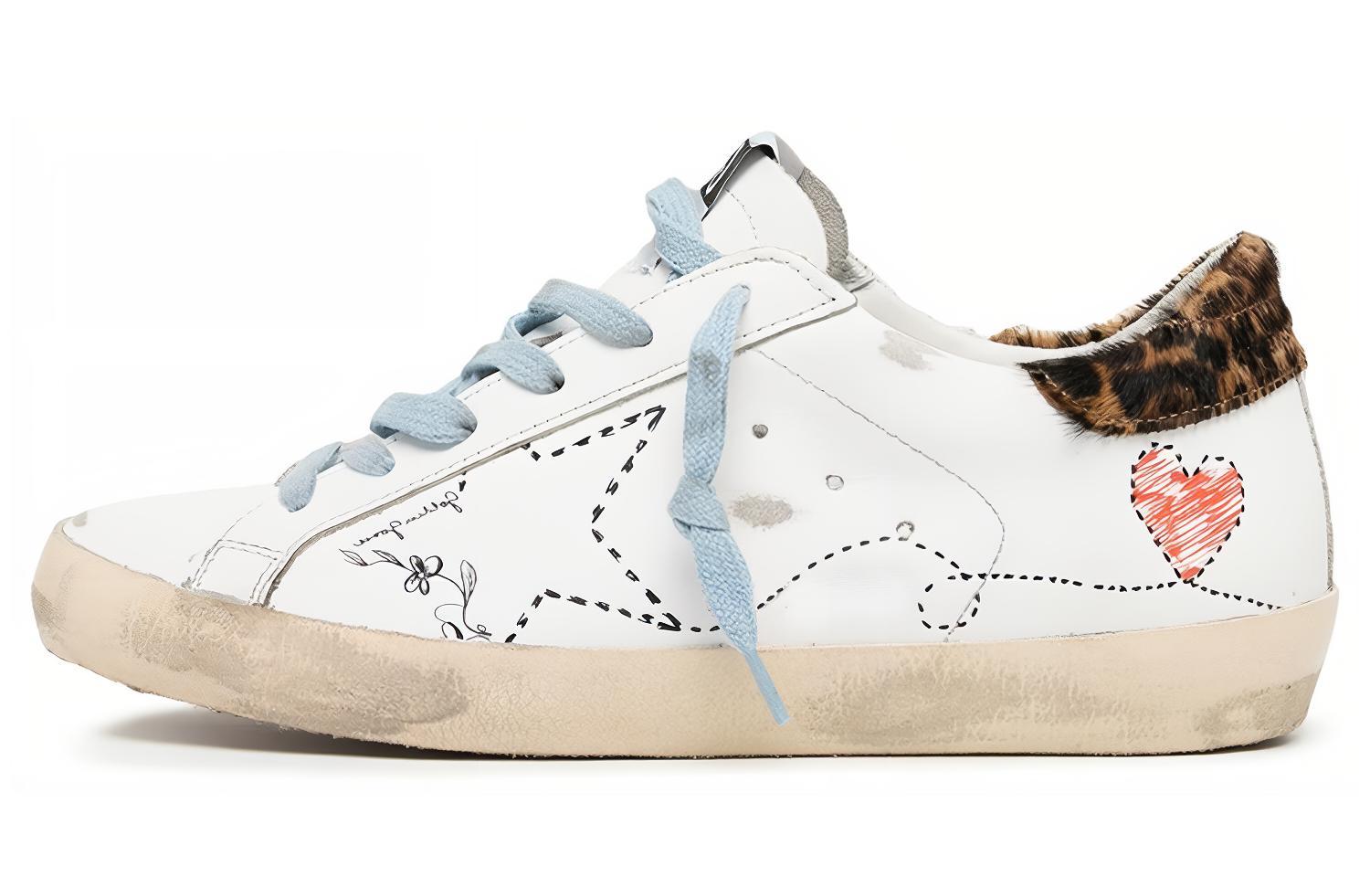 Golden Goose Super Star Skateboard Shoes Women's Low Top White