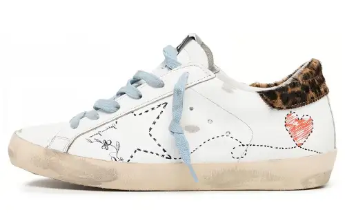 Golden Goose Super Star Skateboard Shoes Women's Low Top White
