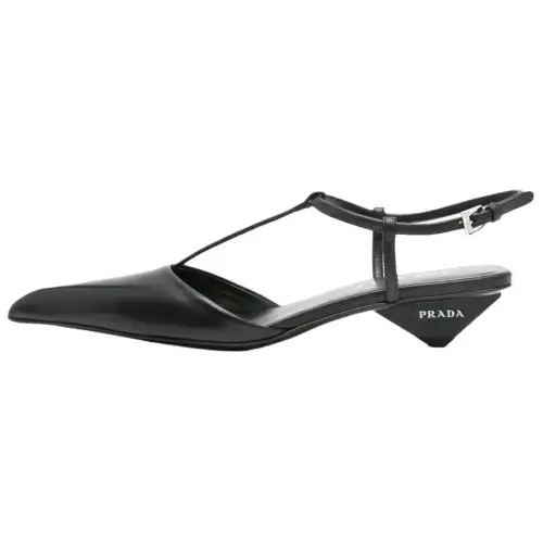 PRADA Cone Heel High Heels 3.5cm Women's Black