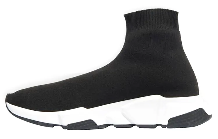Balenciaga Speed 1.0 Recycled Knit Graffiti Sneakers 'Black'