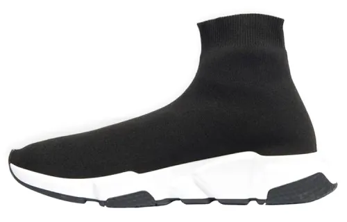 Balenciaga Speed 1.0 Recycled Knit Graffiti Sneakers 'Black'