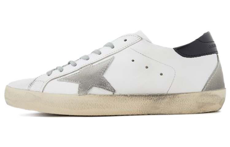 Мужские кеды Golden Goose Super-Star (бело-серые)