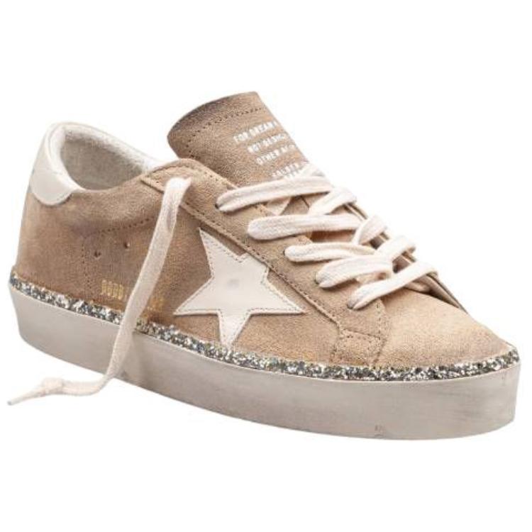 Женские кеды Golden Goose Hi Star (коричневые) — фото 3