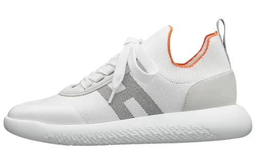 HERMES Crew Low top Casual Shoes Women's White Gray