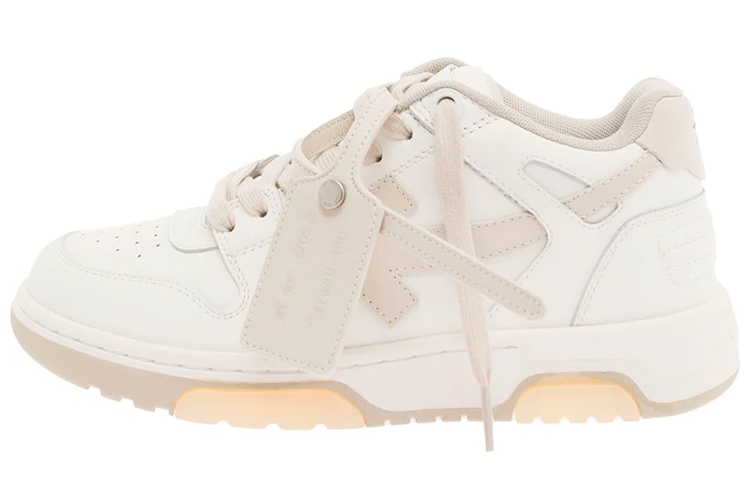 Женские кеды OFF-WHITE Out Of Office (бело-розовые)