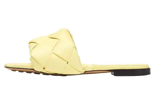 Bottega Veneta Lido Slide Slippers Women's Yellow