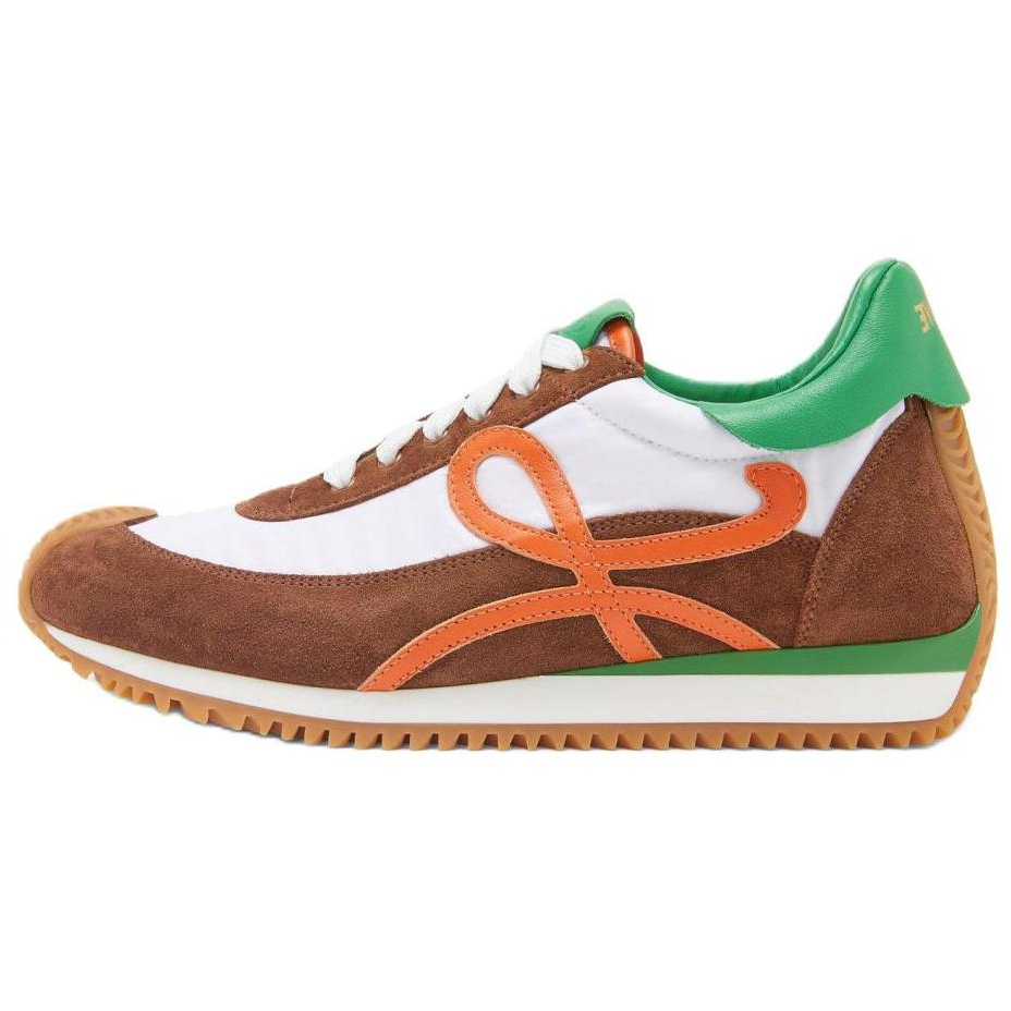 Женские кеды LOEWE Flow Runner (коричневые)