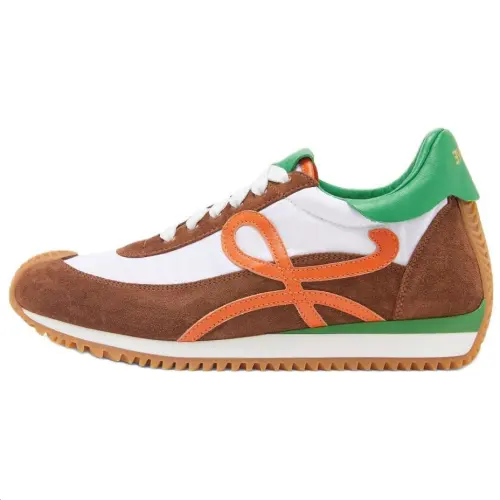LOEWE Flow Runner Suede Low top Casual Shoes Women's Brown