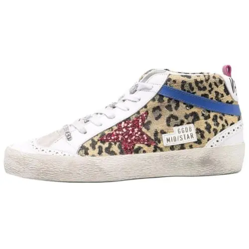 Golden Goose Mid Star Cow Leather Mid top Skateboard Shoes Women's