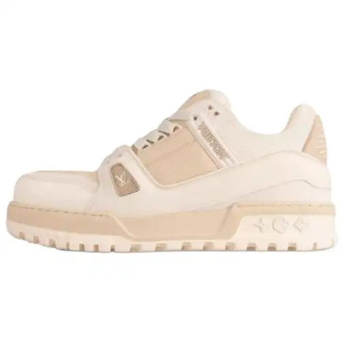 LOUIS VUITTON Trainer Maxi Low top Skateboard Shoes Unisex White
