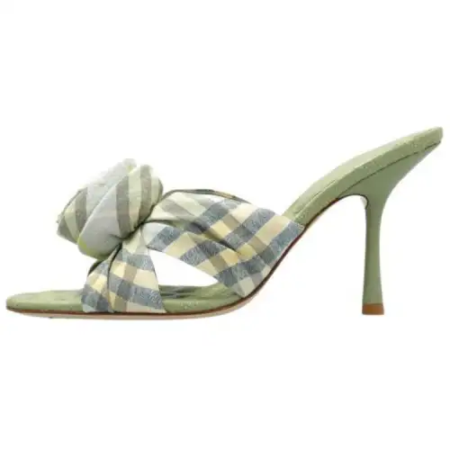 Burberry Mews Slide Slippers Women's Green