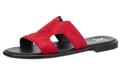 LOUIS VUITTON Oasis Slide Slippers Men's Red