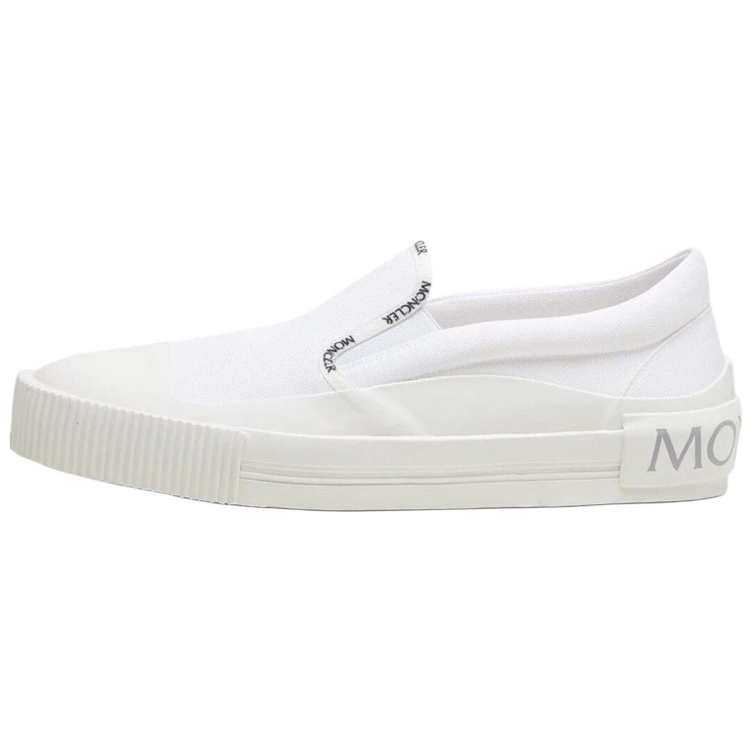 Женские кеды Moncler Glissiere Tri (белые)