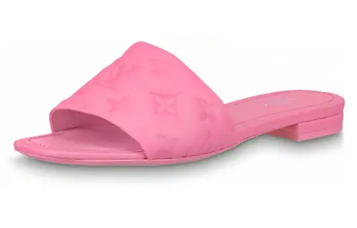 LOUIS VUITTON Revival Slide Slippers Women's Pink