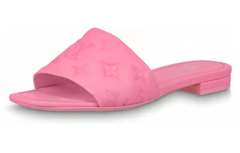 LOUIS VUITTON Revival Slide Slippers Women's Pink