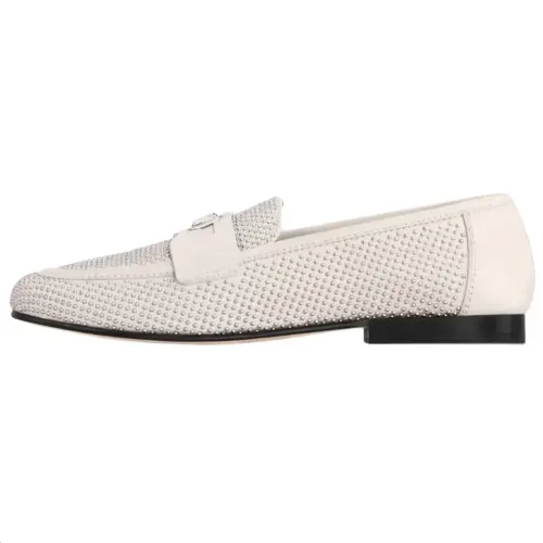 LOUIS VUITTON Soho Sheepskin Loafers Women's White