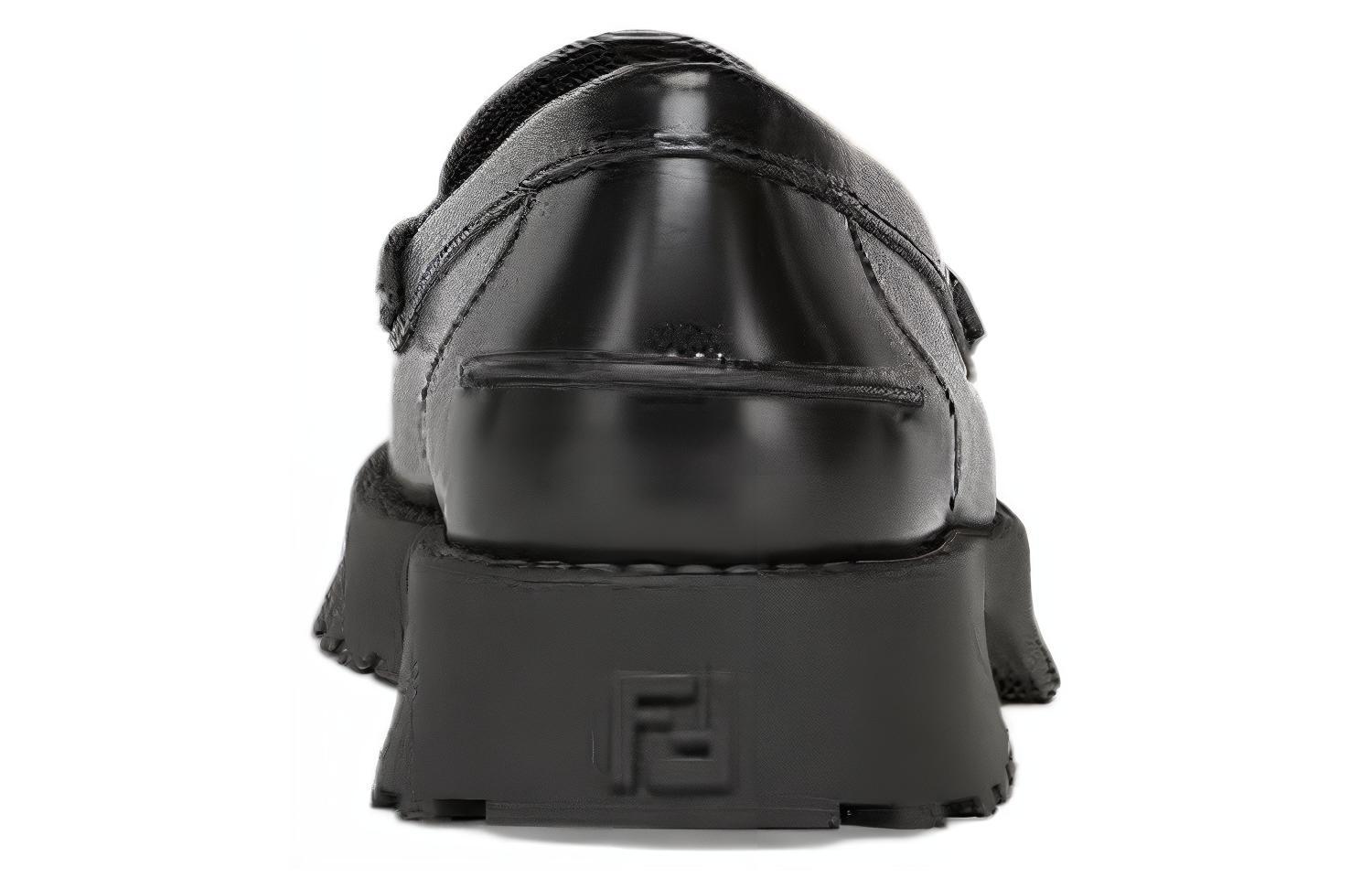 Мужские лоферы Fendi O'Lock (черные) — фото 5