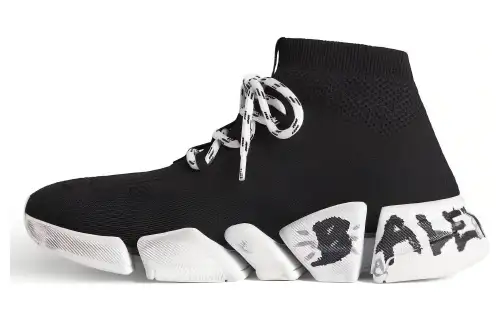 Balenciaga Speed 2.0 Lace Up Black Graffiti