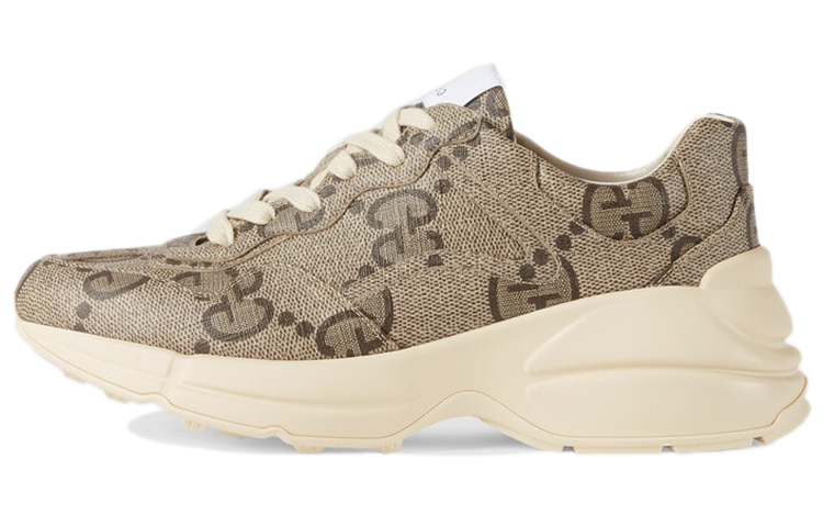 GUCCI Gucci Rhyton Fashion Retro Low Top Dad Shoes Men's Snake Brown 100th Anniversary