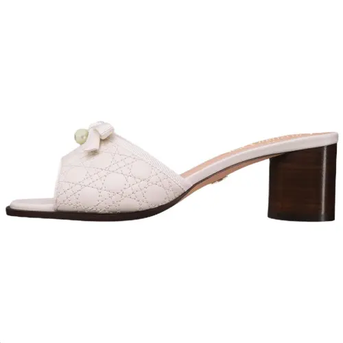 DIOR Slip Resistant Slip Resistant Slide Slippers 5.5cm Women's White