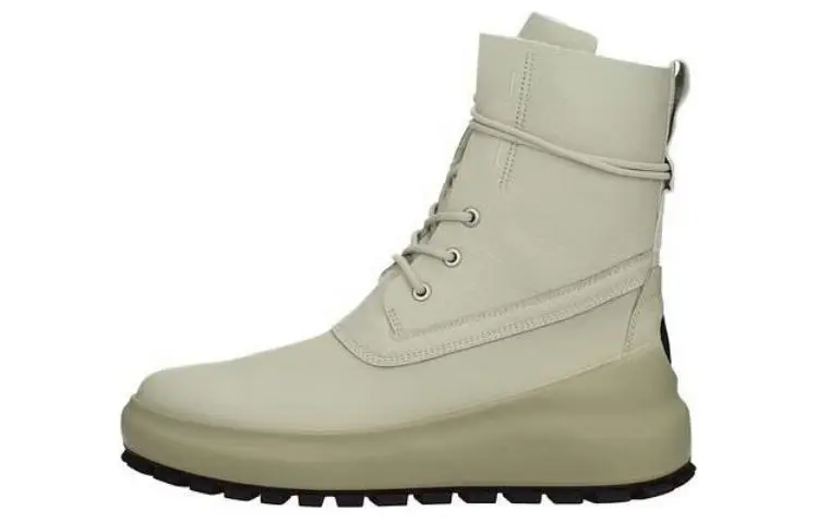 STONE ISLAND Shadow Project Logo-patch Leather Boots