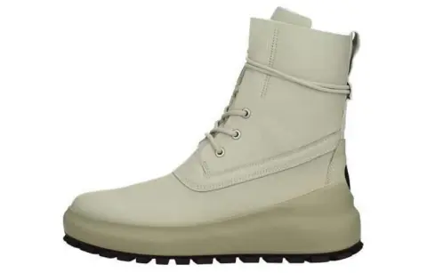 STONE ISLAND Shadow Project Logo-patch Leather Boots