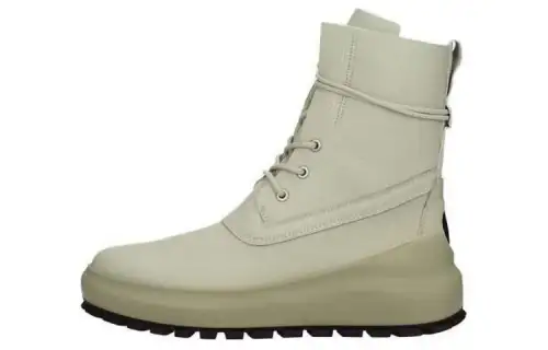 STONE ISLAND Shadow Project Logo-patch Leather Boots