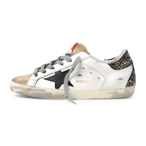 Golden Goose Super Star Low top Stylish Skateboarding Shoes Women's Light Umber Distressed