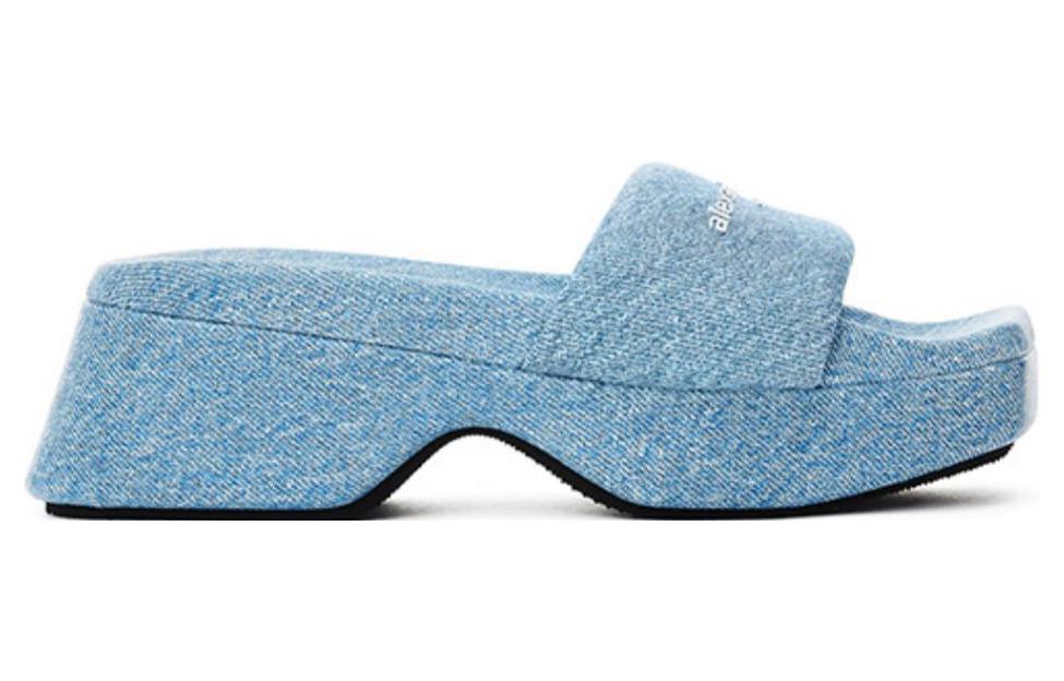 Alexander Wang Slide Slippers Women's Vintage Indigo