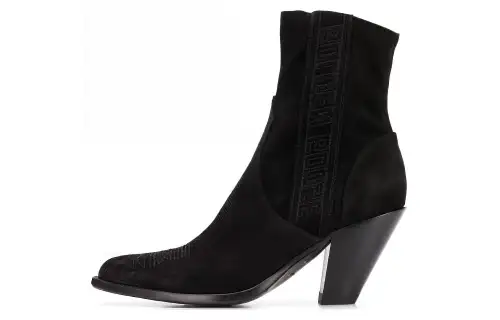 Golden Goose Nora Leather Fashion Trend Ankle Boots Women's Black