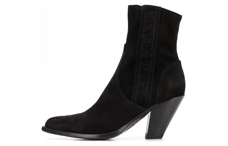Golden Goose Nora Leather Fashion Trend Ankle Boots Women's Black