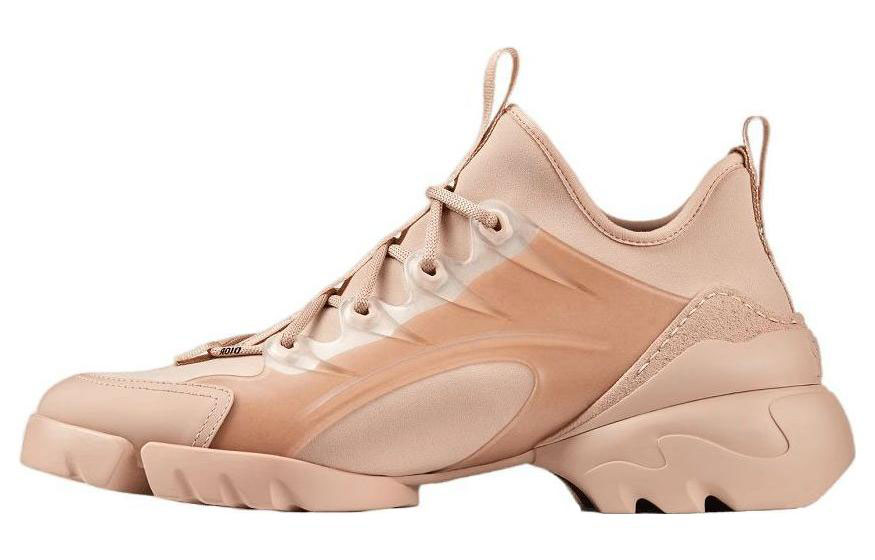 DIOR Dior D-Connect Lambskin Low Top Sports Shoes Women's Nude