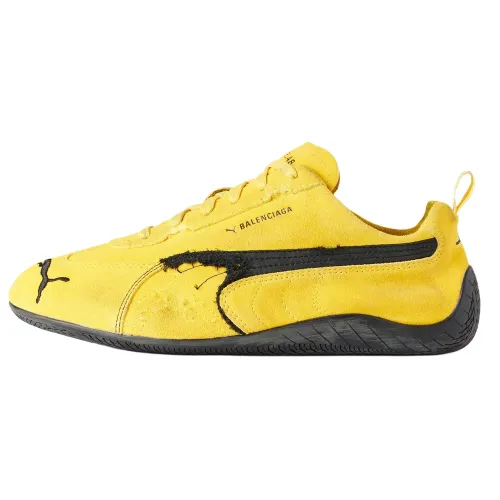 Balenciaga x PUMA Speedcat Thin Sole Shoes, German Army Trainers, Racing Shoes Low top Casual Shoes Unisex Yellow