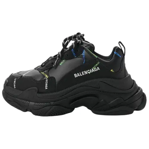 Balenciaga Triple S AllOver Logo Black Multicolor