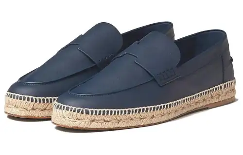 HERMES Casual Shoes Men's Indigo