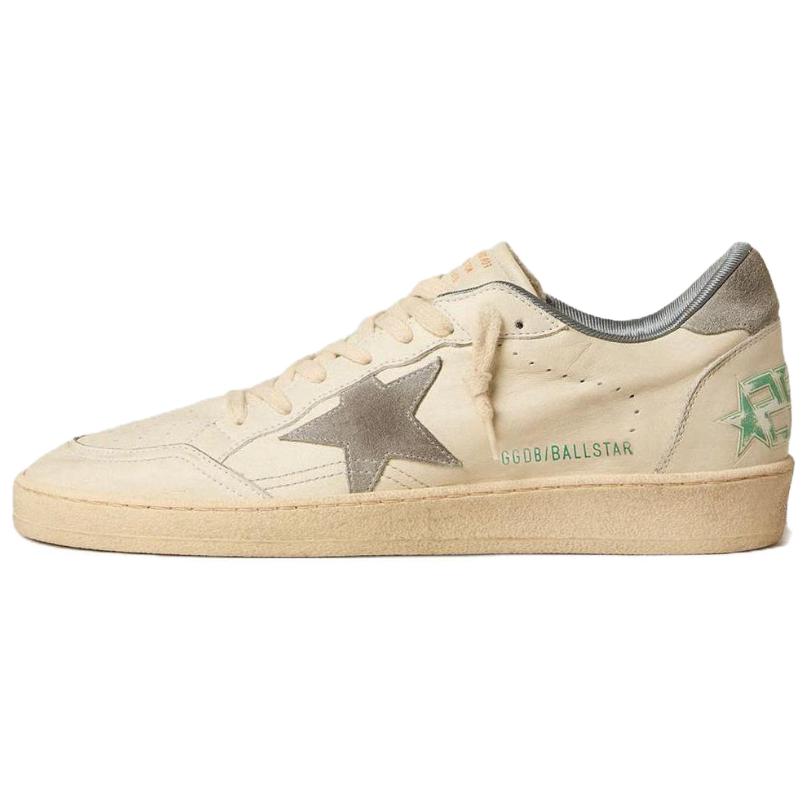 Мужские кеды Golden Goose Ball Star (серо-белые)