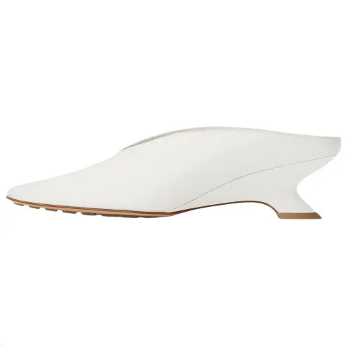Bottega Veneta Closed Toe Slippers 5cm Women's White