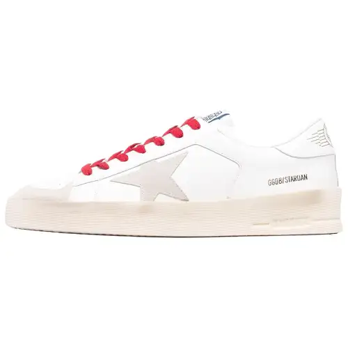 Golden Goose Stardan Low top Stylish Skateboarding Shoes Men's White